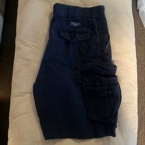 Polo cargo shorts. Blue, size 36